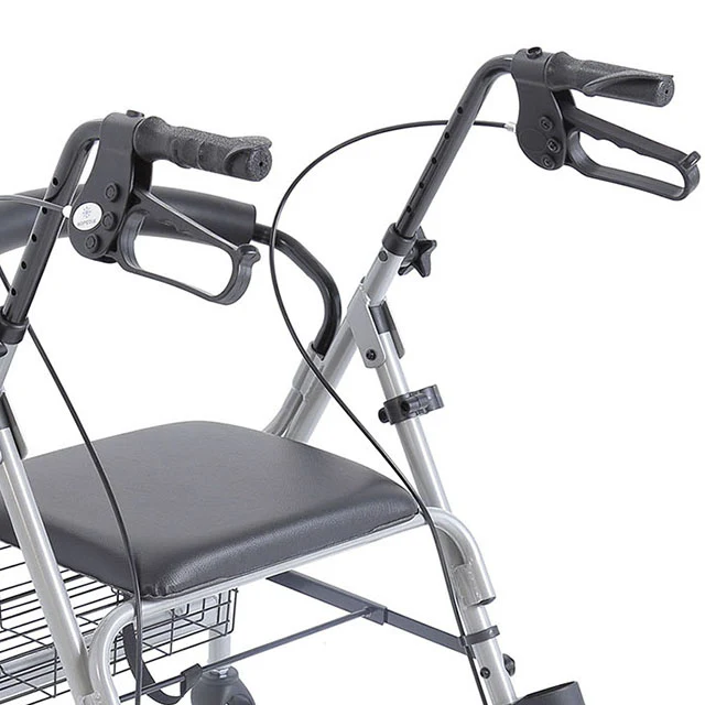 Andador Rollator Altura Regulable con Asiento y Cesta Multiuso - Image 3