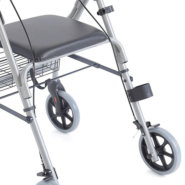 Andador Rollator Altura Regulable con Asiento y Cesta Multiuso - Image 4