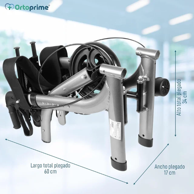 Andador Rollator con Asiento y Cesta para Exteriores - Image 8