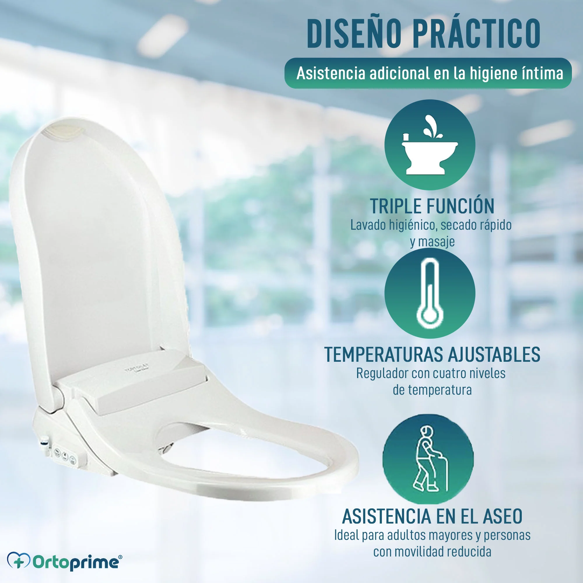 Bidet para Inodoro Lavado y Secado con Control de Mando - Image 5