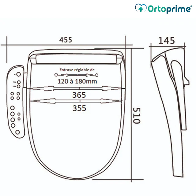Bidet para Inodoro Lavado y Secado con Control de Mando - Image 8
