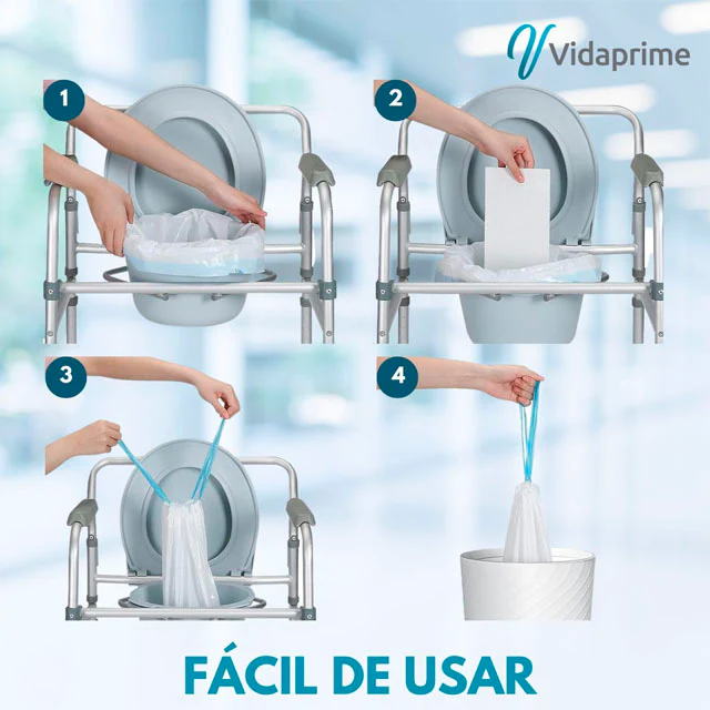 Bolsas Inodoro Desechables con Almohadillas y Asas | Pack 50 - Image 4