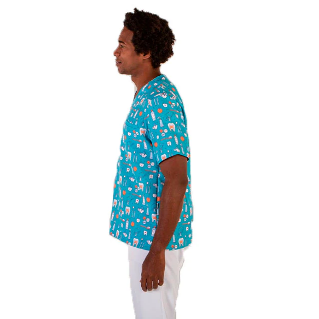 Casaca para Dentistas Unisex con Estampado Muelas | Tallas - Image 4