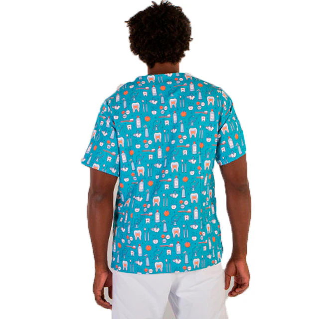 Casaca para Dentistas Unisex con Estampado Muelas | Tallas - Image 5