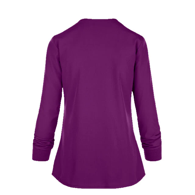 Chaqueta Enfermera de Botones Abrigada 4 Bolsillos | Por Tallas - Image 7