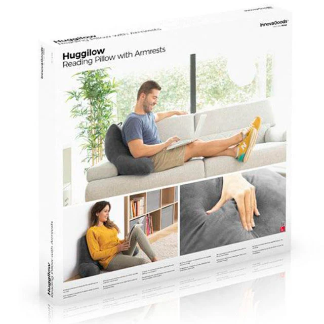 Cojín de Lectura Ergonómico de Algodón con Apoyabrazos - Image 7
