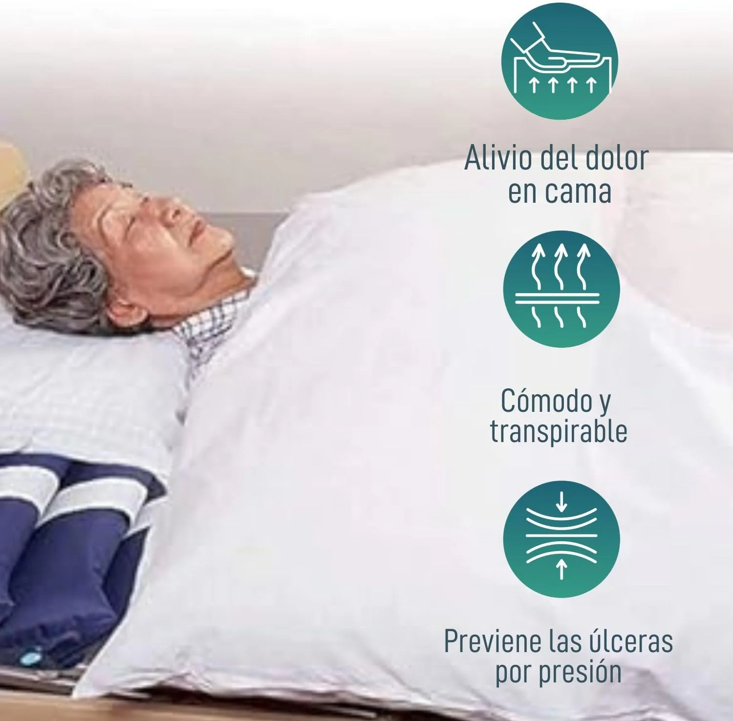 Colchón Antiescaras Celdas Intercambiables Compresor PROTECTIVE - Image 3