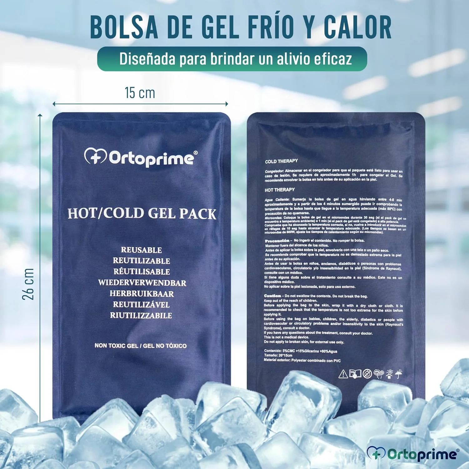 Bolsa de Gel Reutilizables Frío y Calor - Image 3