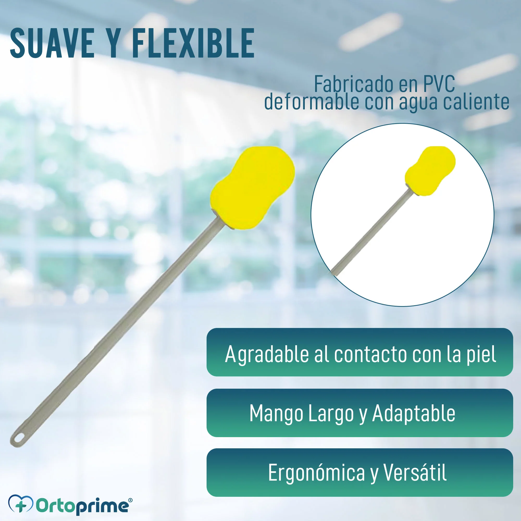Esponja de Baño con Mango Largo y Flexible | Facilita la Higiene - Image 4