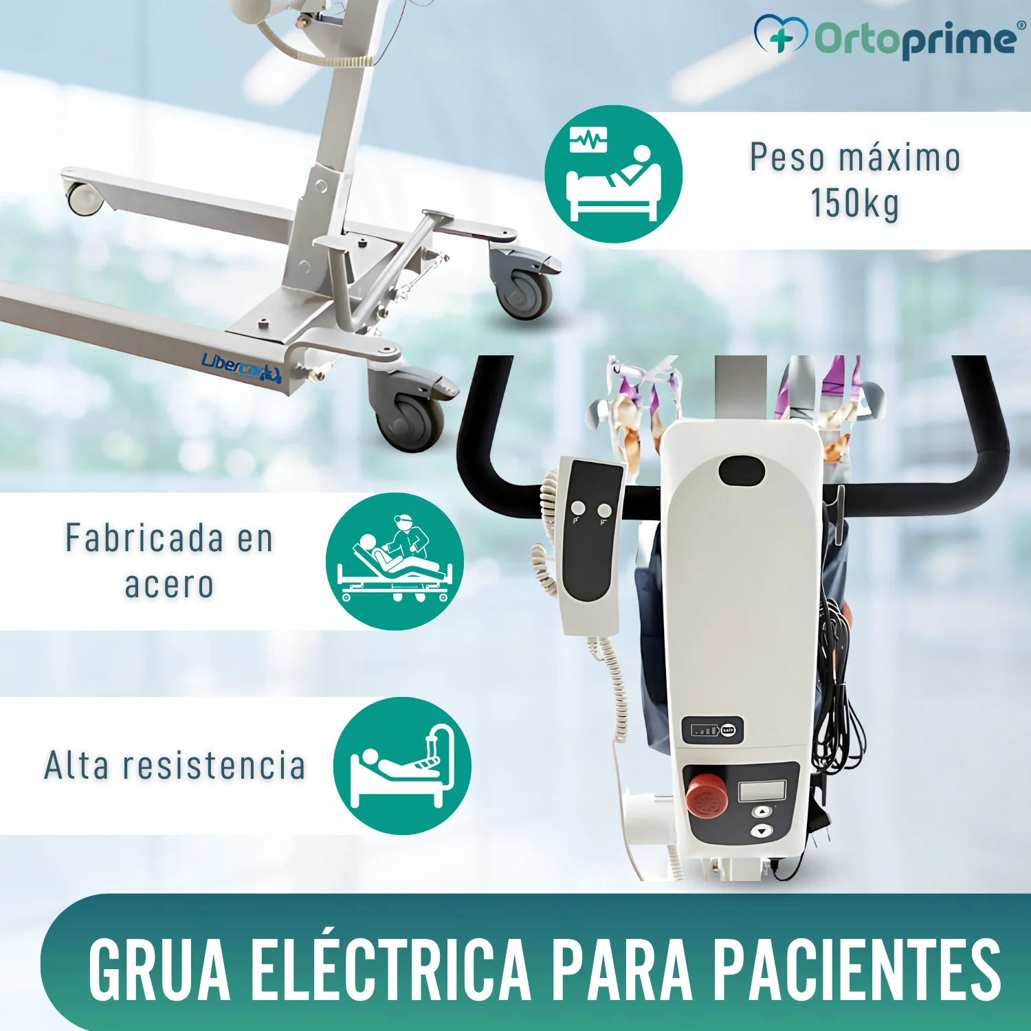 Grúa para Elevar Pacientes Alta Calidad | Arnés Incluido - Image 10