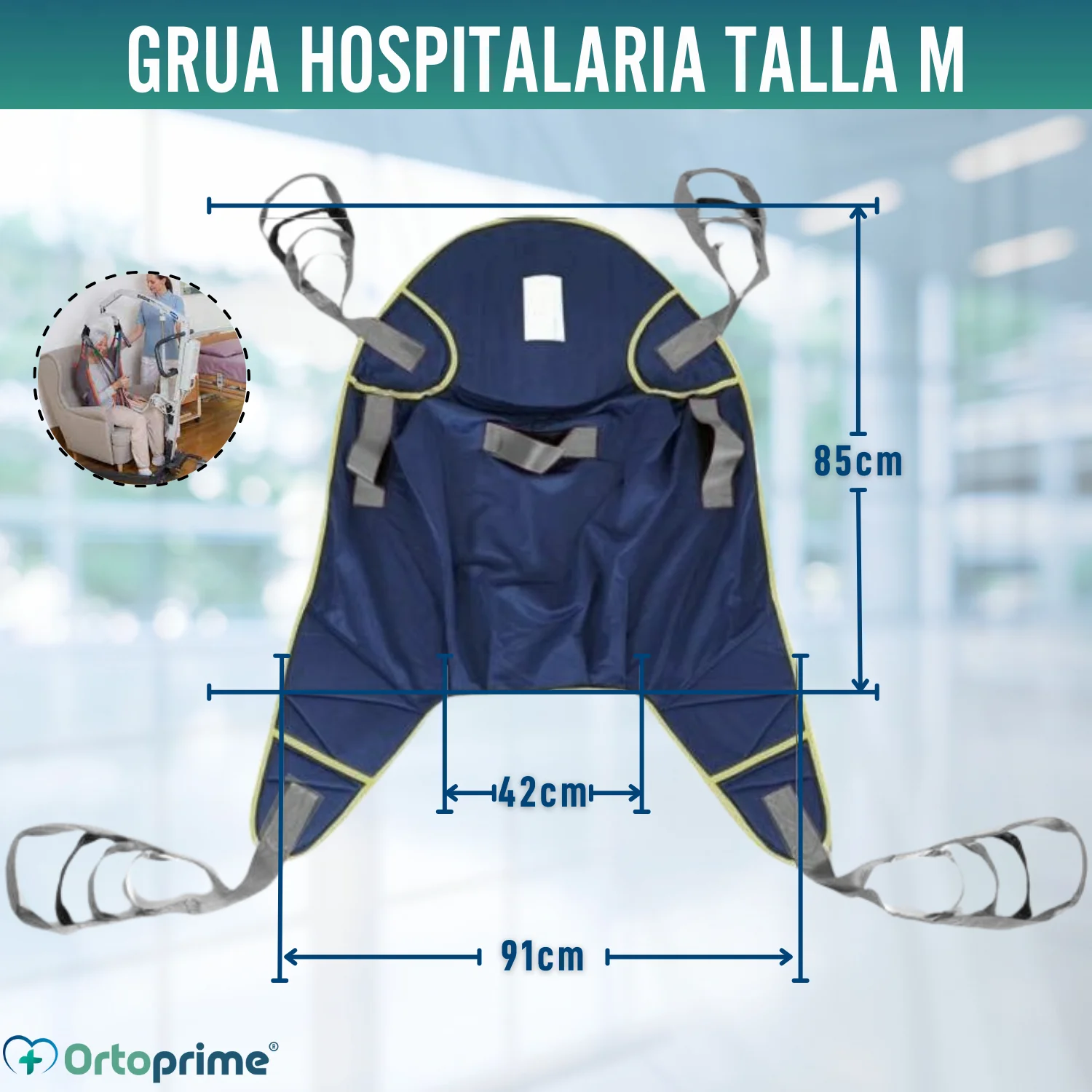 Grúa para Elevar Pacientes Alta Calidad | Arnés Incluido - Image 6