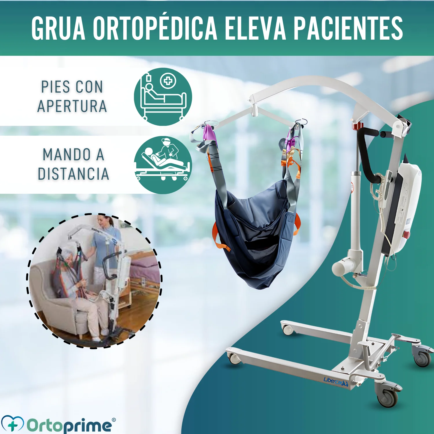 Grúa para Elevar Pacientes Alta Calidad | Arnés Incluido - Image 8