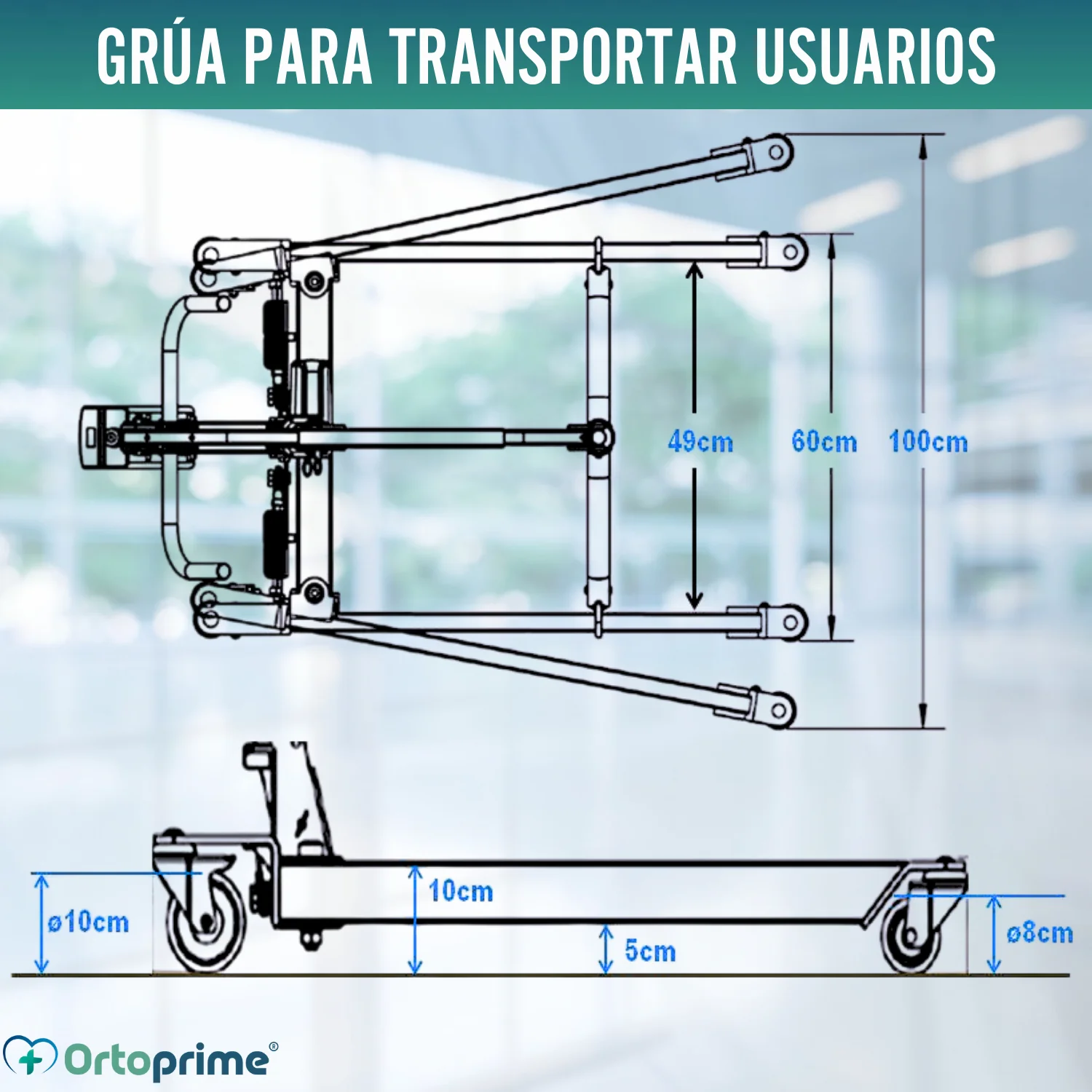 Grúa para Elevar Usuario con Arnés de Ajuste Rápido Incluido - Image 4