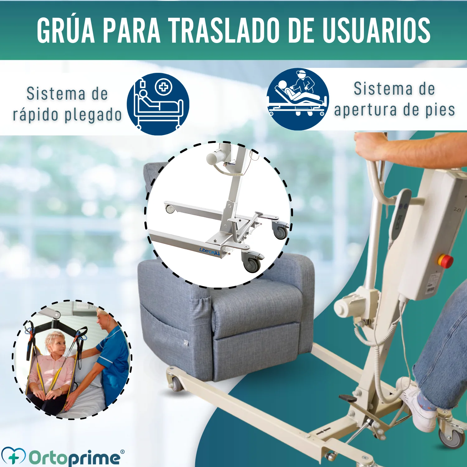 Grúa para Elevar Usuario con Arnés de Ajuste Rápido Incluido - Image 7