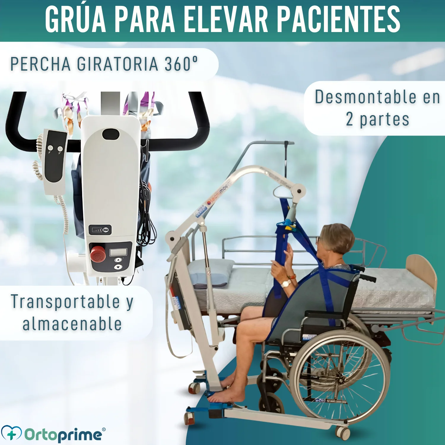 Grúa para Elevar Usuario con Arnés de Ajuste Rápido Incluido - Image 8