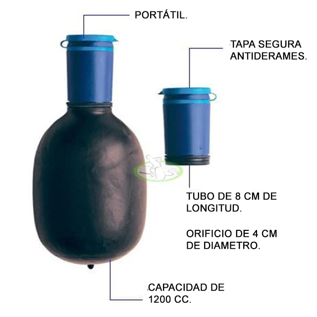 Orinal Transportable para Hombres con Tapa Segura - Image 4