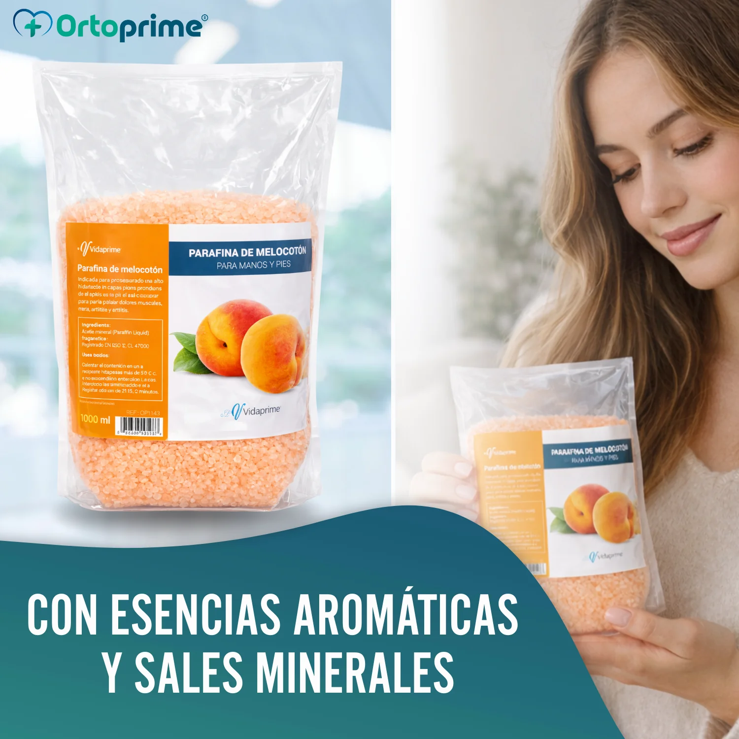 Parafina de Rehabilitación para Manos y Pies 1000ml | Melocotón - Image 5