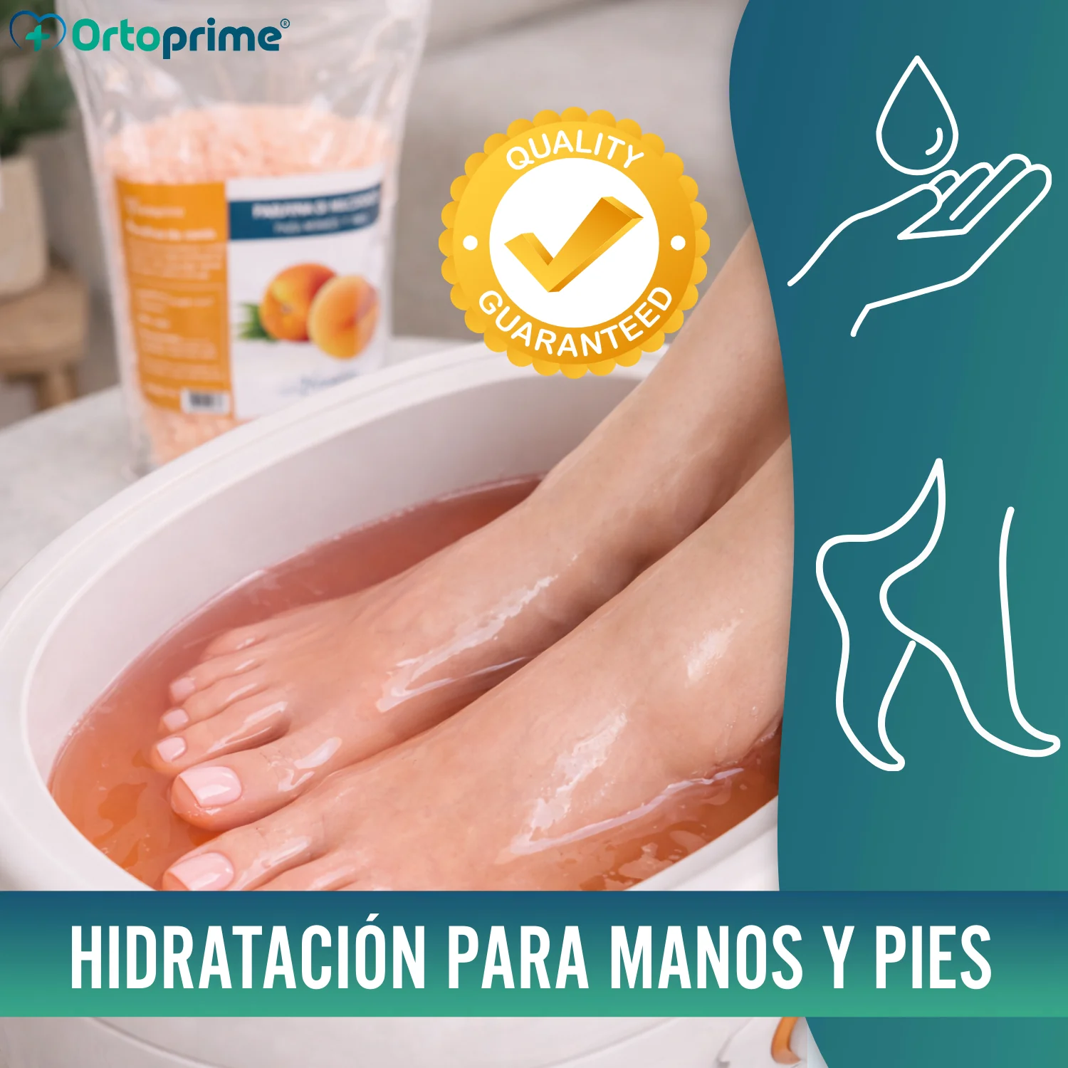 Parafina de Rehabilitación para Manos y Pies 1000ml | Melocotón - Image 6