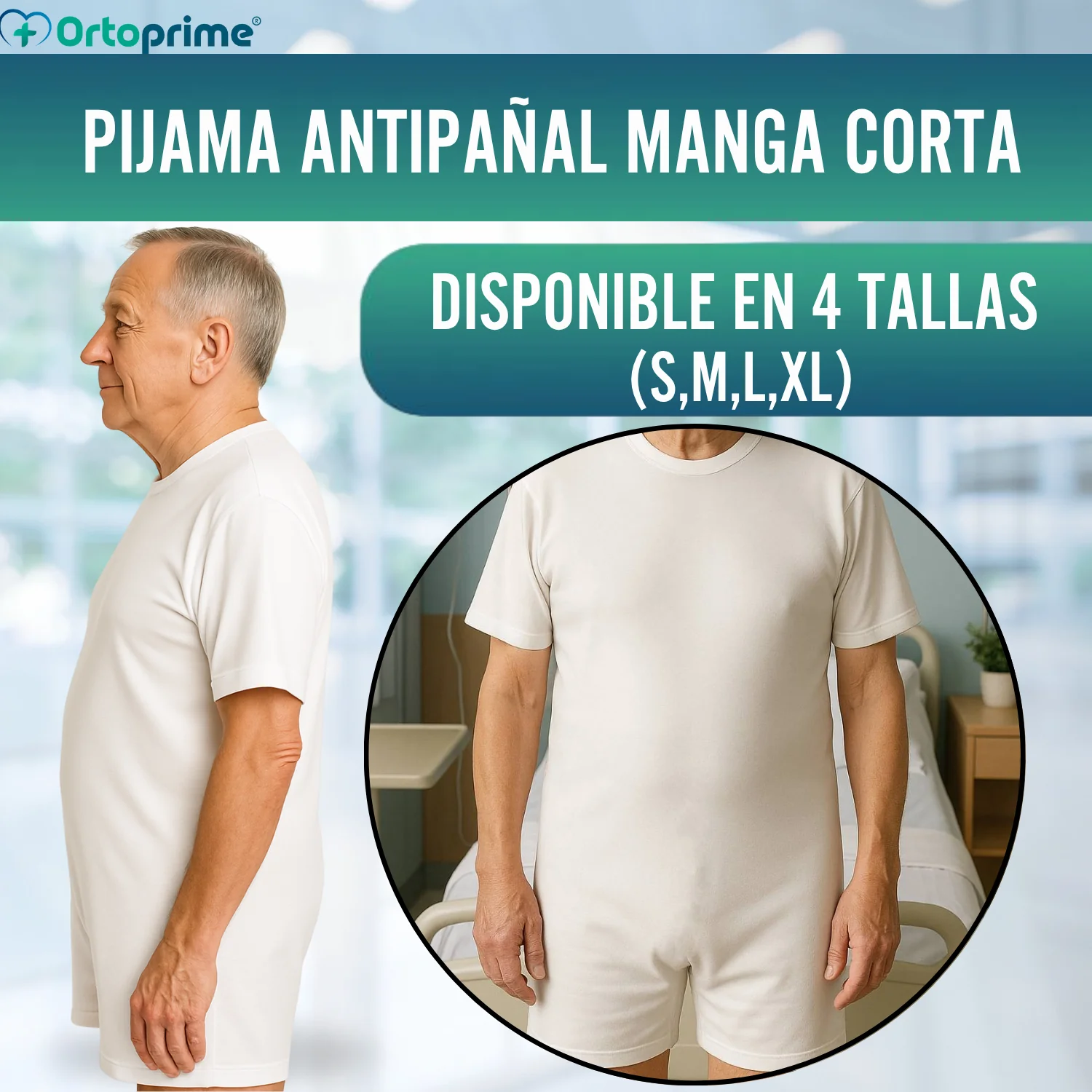 Pijama Antipañal con Cremallera | Manga Corta - Image 5