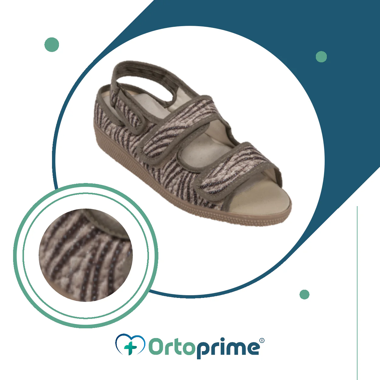 Sandalias de Verano Ajustables con Velcro | Animal Print - Image 5