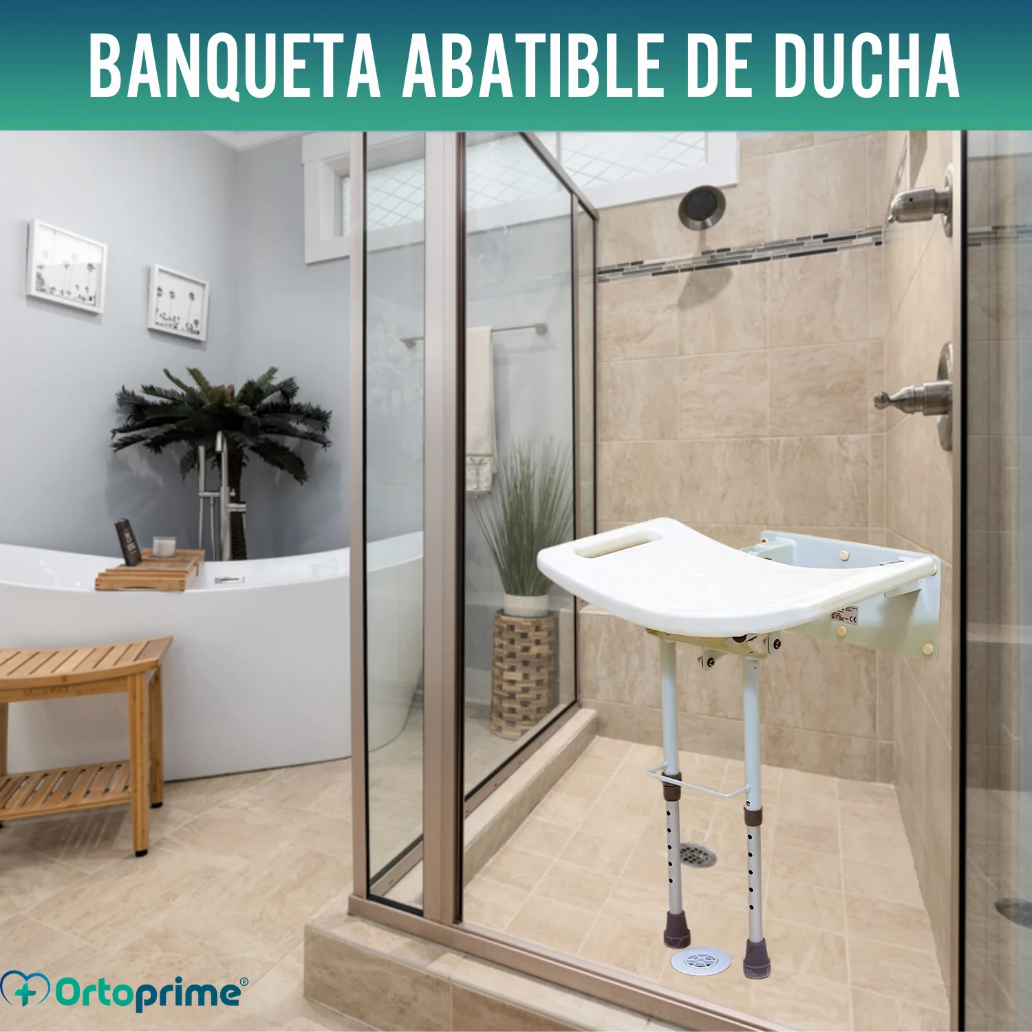 Taburete Abatible de Pared para Duchas | 2 Variantes - Image 4