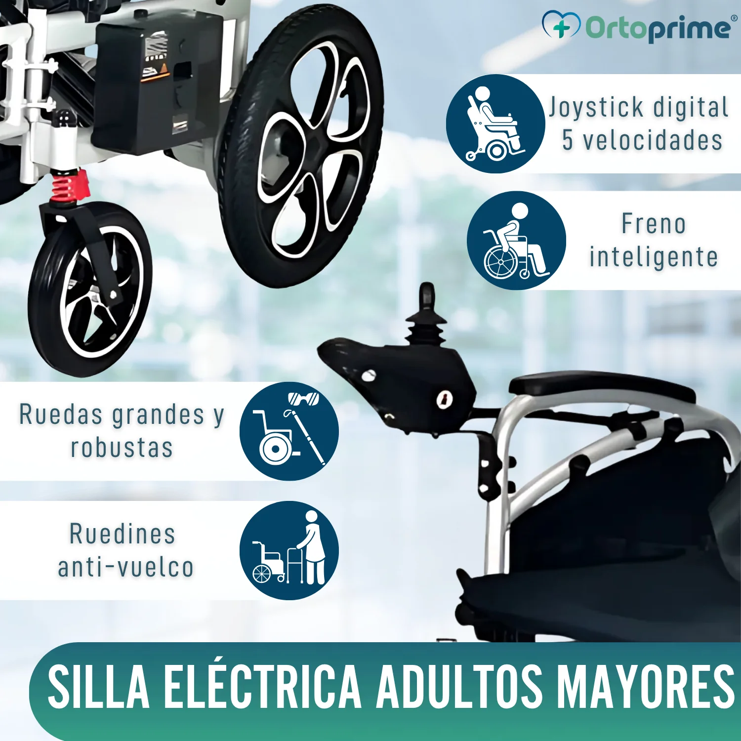 Silla Eléctrica de Ruedas Grandes | con Batería de Litio - Image 4