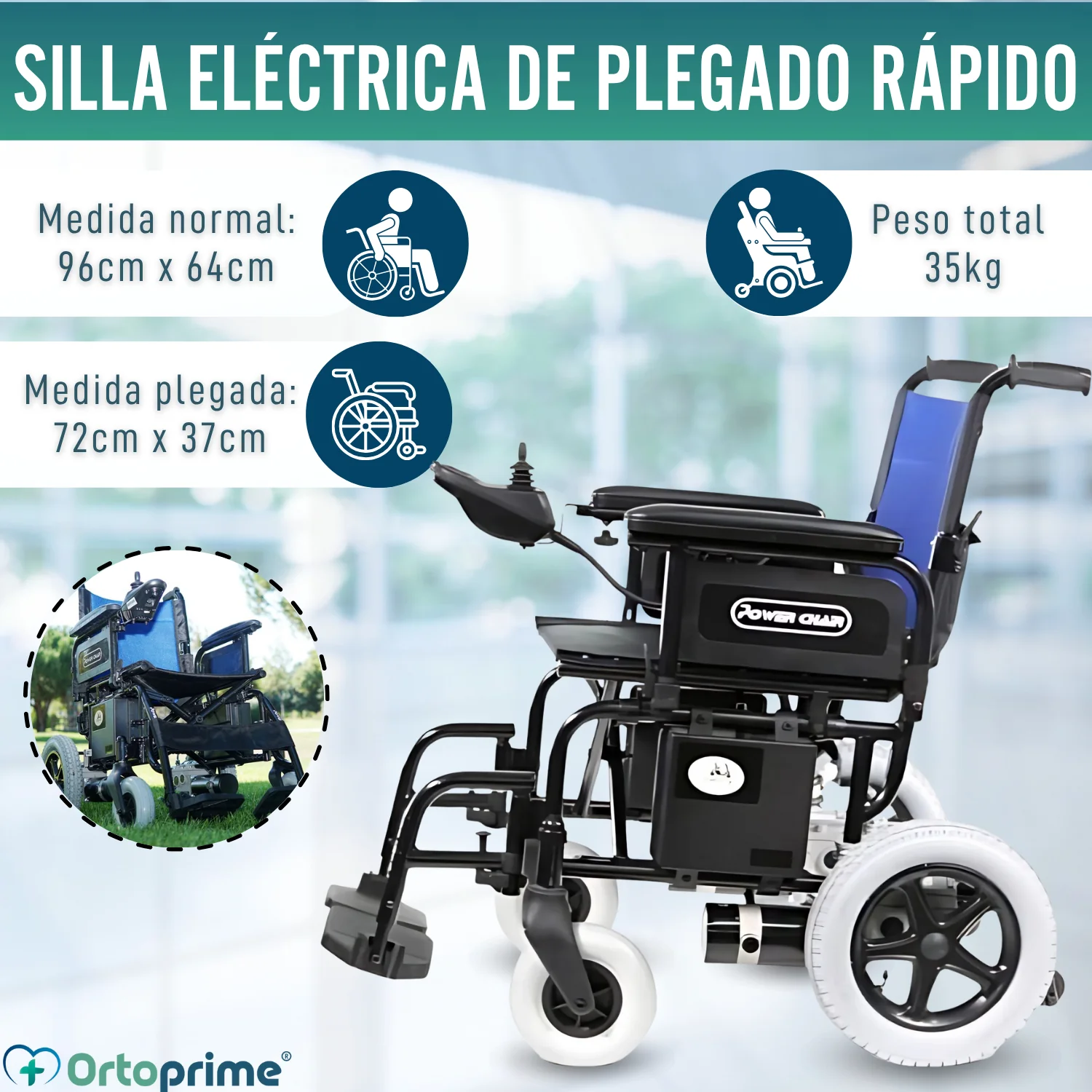 Silla de Ruedas Eléctrica | Sistema de Plegado Rápido - Image 9