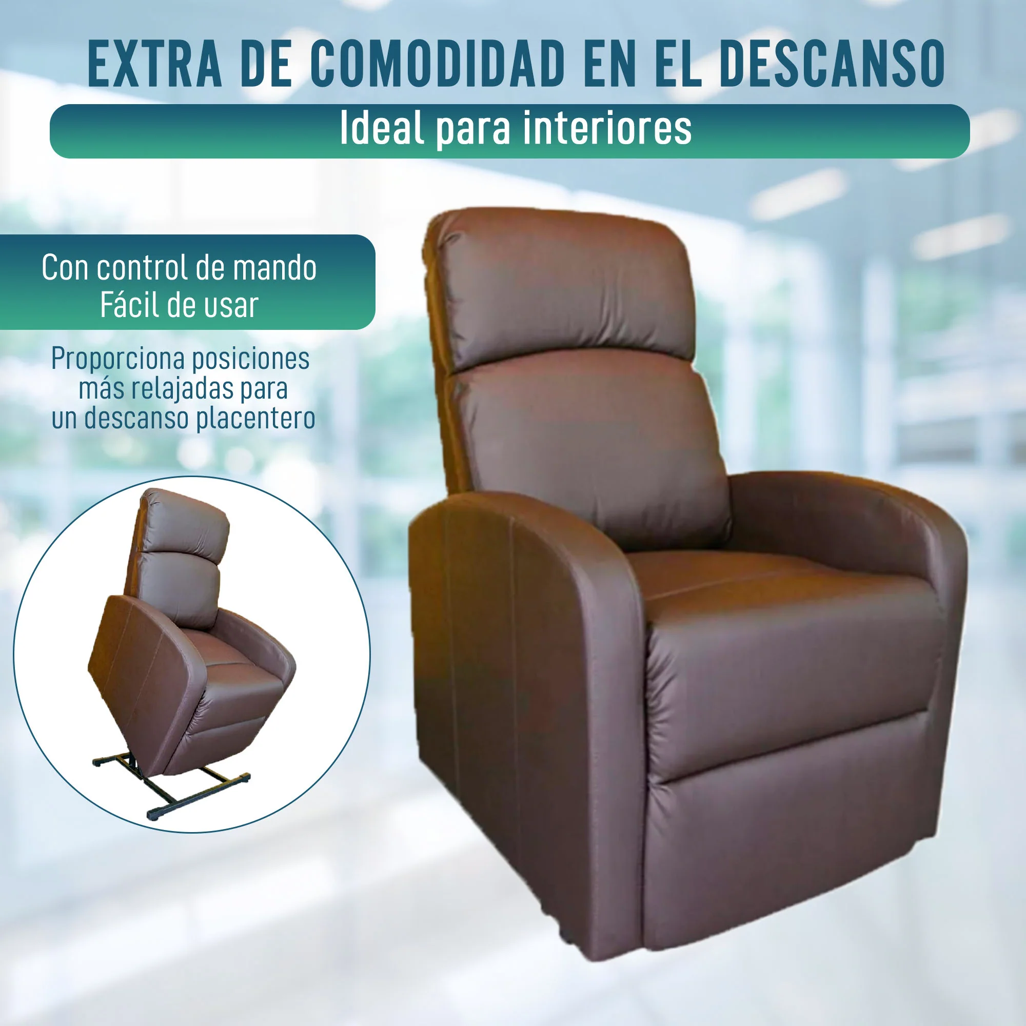 Sillón Elevador Confort con Control de Mando | Dos Colores - Image 3