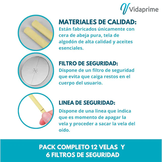 Velas para Oídos Limpieza Efectiva y Segura | Pack de 12 Conos - Image 3
