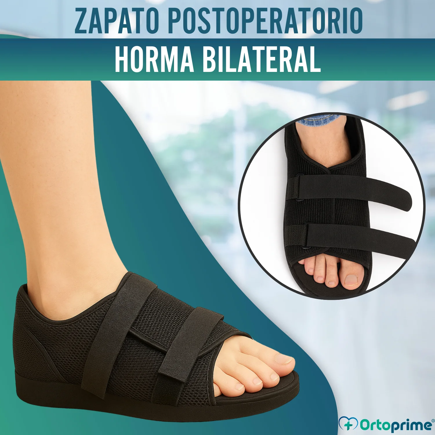 Zapato Postquirúrgico Suela Plana | Calzado Horma Bilateral - Image 4